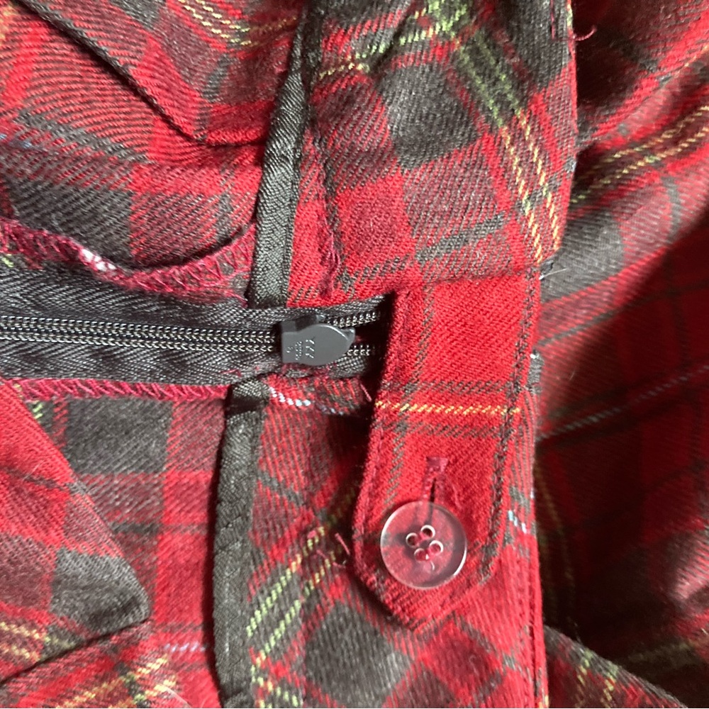 Pendleton Authentic Wool Plaid Pleated Red Mid Th… - image 4